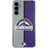 MLB Colorado Rockies Split Galaxy S24 Plus Clear Case