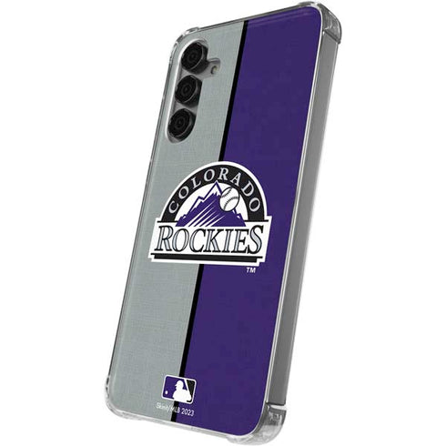 MLB Colorado Rockies Split Galaxy S24 Plus Clear Case
