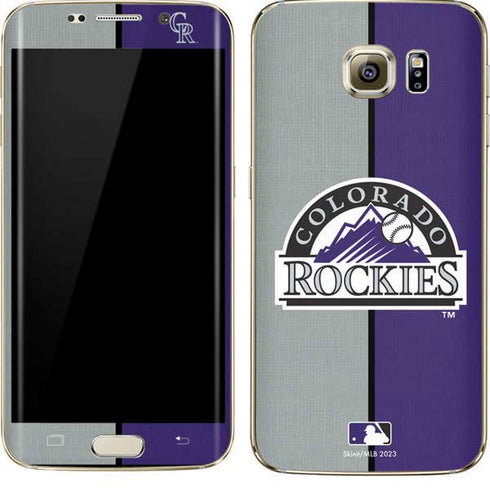 MLB Colorado Rockies Split Galaxy S7 Edge Skin