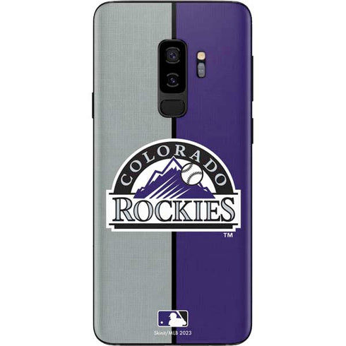 MLB Colorado Rockies Split Galaxy S9 Plus Skin