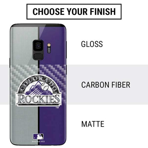 MLB Colorado Rockies Split Galaxy S9 Skin