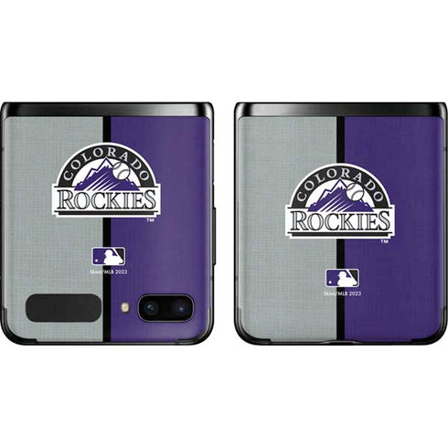 MLB Colorado Rockies Split Galaxy Z Flip Skin