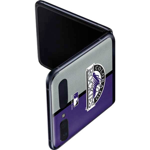 MLB Colorado Rockies Split Galaxy Z Flip Skin