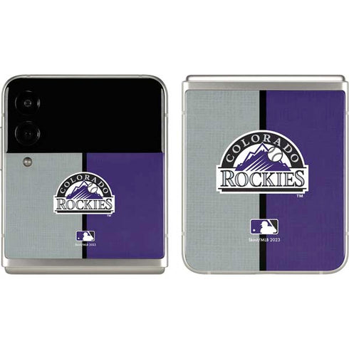 MLB Colorado Rockies Split Galaxy Z Flip3 5G Skin