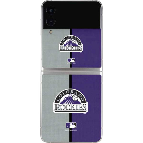 MLB Colorado Rockies Split Galaxy Z Flip3 5G Skin