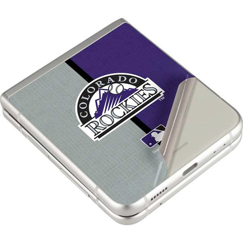 MLB Colorado Rockies Split Galaxy Z Flip4 5G Skin