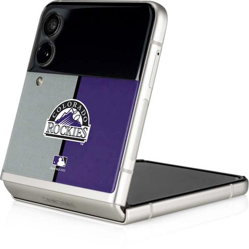 MLB Colorado Rockies Split Galaxy Z Flip4 5G Skin