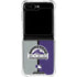 MLB Colorado Rockies Split Galaxy Z Flip5 5G Clear Case