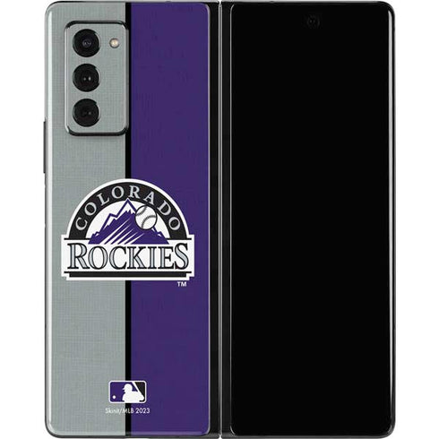 MLB Colorado Rockies Split Galaxy Z Fold2 5G Skin