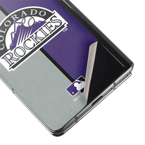 MLB Colorado Rockies Split Galaxy Z Fold2 5G Skin