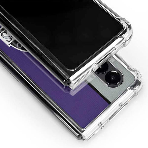 MLB Colorado Rockies Split Galaxy Z Fold4 5G Clear Case