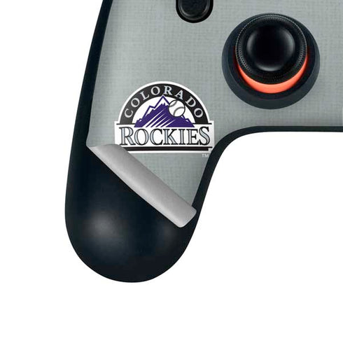 MLB Colorado Rockies Split Google Stadia Controller Skin