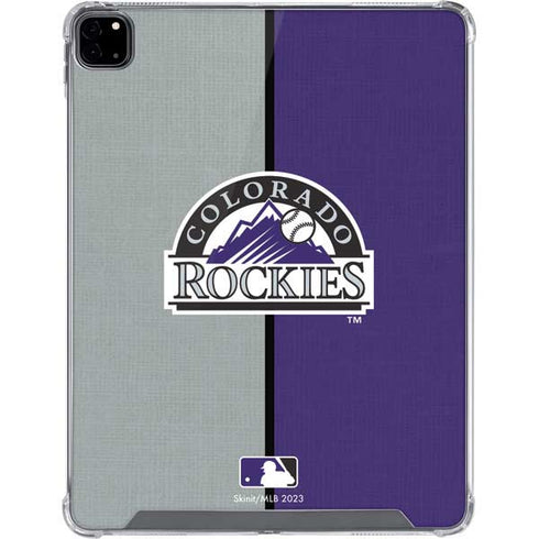 MLB Colorado Rockies Split iPad Pro 12.9in (2020) Clear Case