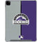 MLB Colorado Rockies Split iPad Pro 12.9in (2020) Clear Case