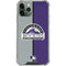 MLB Colorado Rockies Split iPhone 11 Pro Max Clear Case