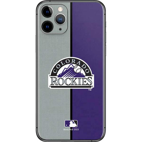 MLB Colorado Rockies Split iPhone 11 Pro Skin
