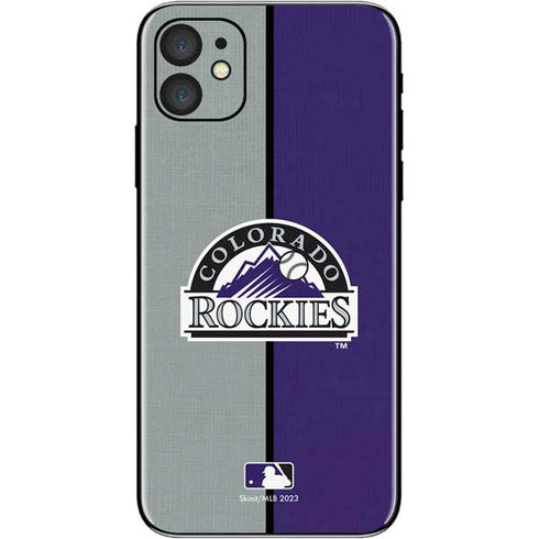 MLB Colorado Rockies Split iPhone 11 Skin