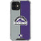 MLB Colorado Rockies Split iPhone 12 Clear Case