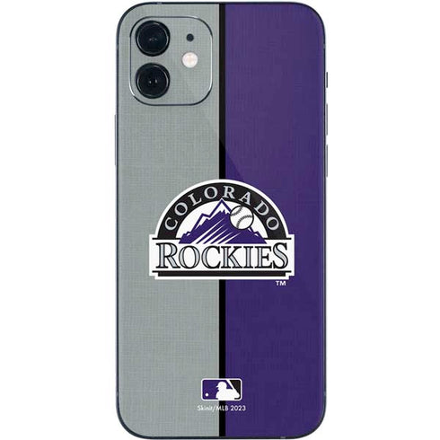 MLB Colorado Rockies Split iPhone 12 Mini Skin