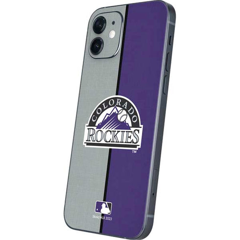 MLB Colorado Rockies Split iPhone 12 Mini Skin
