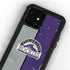 MLB Colorado Rockies Split iPhone 12 Mini Waterproof Case