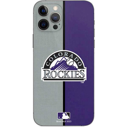 MLB Colorado Rockies Split iPhone 12 Pro Skin
