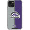 MLB Colorado Rockies Split iPhone 13 Mini Clear Case