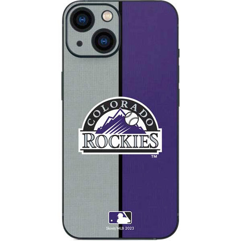 MLB Colorado Rockies Split iPhone 13 Mini Skin