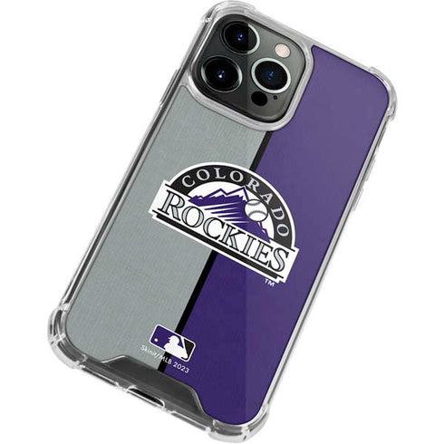 MLB Colorado Rockies Split iPhone 13 Pro Clear Case