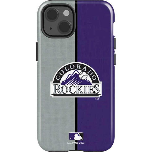 MLB Colorado Rockies Split iPhone 15 Impact Case