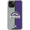 MLB Colorado Rockies Split iPhone 15 Plus Clear Case