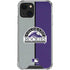 MLB Colorado Rockies Split iPhone 14 Plus Clear Case