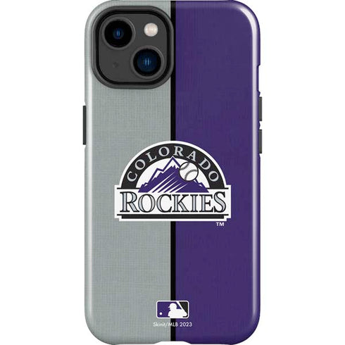 MLB Colorado Rockies Split iPhone 15 Plus Impact Case