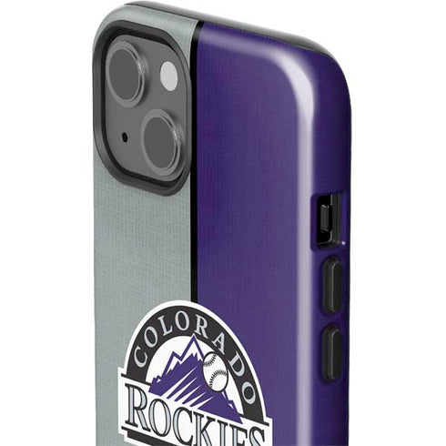 MLB Colorado Rockies Split iPhone 15 Plus Impact Case