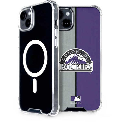 MLB Colorado Rockies Split iPhone 15 Plus MagSafe Case