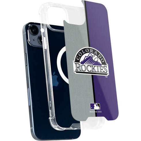 MLB Colorado Rockies Split iPhone 15 Plus MagSafe Case