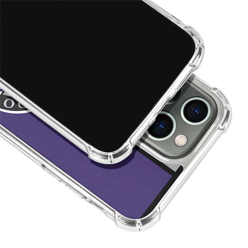 MLB Colorado Rockies Split iPhone 14 Pro Clear Case