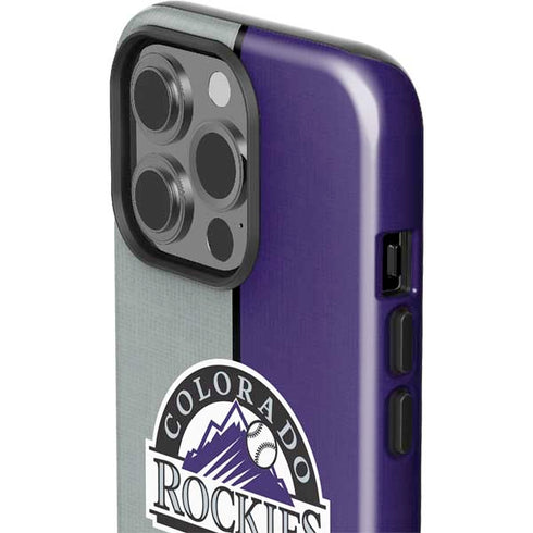 MLB Colorado Rockies Split iPhone 15 Pro Impact Case