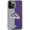 MLB Colorado Rockies Split iPhone 14 Pro Max Clear Case