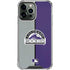 MLB Colorado Rockies Split iPhone 14 Pro Max Clear Case