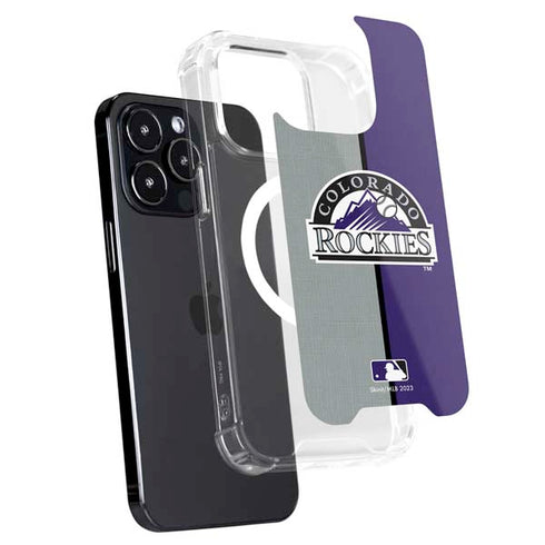 MLB Colorado Rockies Split iPhone 14 Pro Max MagSafe Case