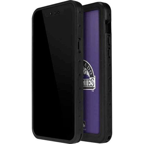 MLB Colorado Rockies Split iPhone 15 Waterproof Case