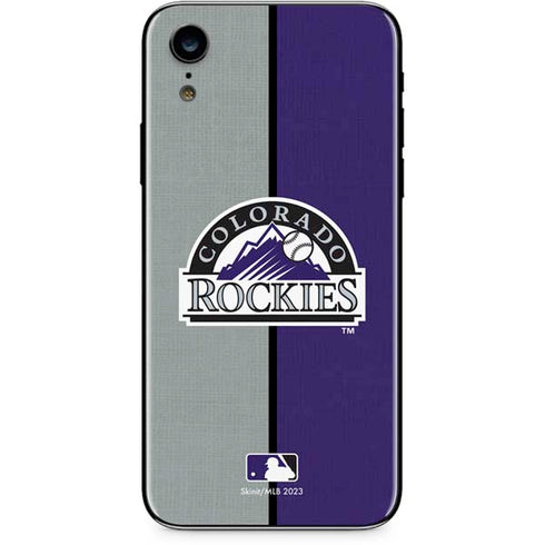 MLB Colorado Rockies Split iPhone XR Skin