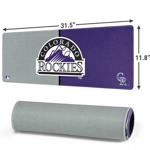 MLB Colorado Rockies Split Gaming Mouse Pad