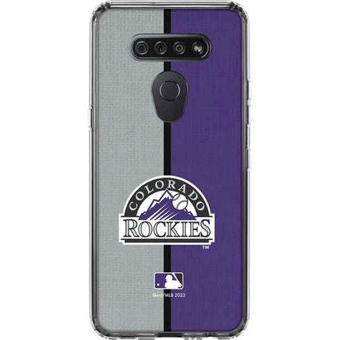 MLB Colorado Rockies Split LG K51/Q51 Clear Case