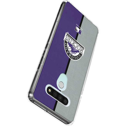 MLB Colorado Rockies Split LG Stylo 6 Clear Case