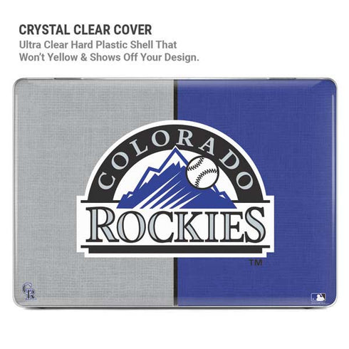 MLB Colorado Rockies Split MacBook Air 13in M1 (2021) Case plus Skin