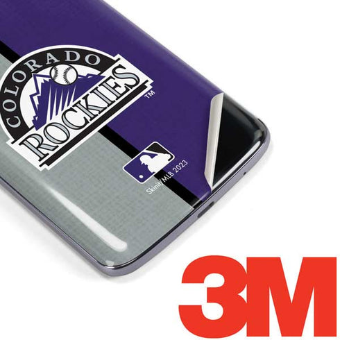 MLB Colorado Rockies Split Moto E5 Plus Skin