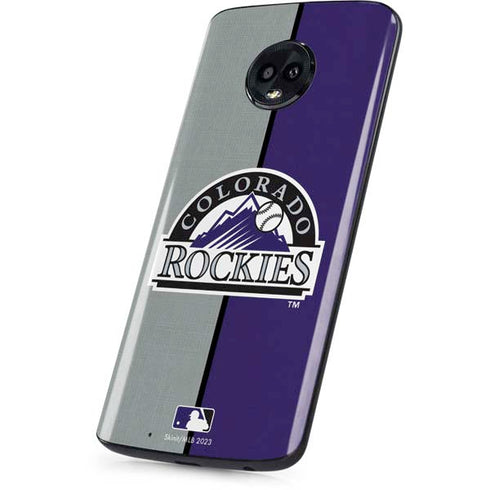 MLB Colorado Rockies Split Moto G6 Skin