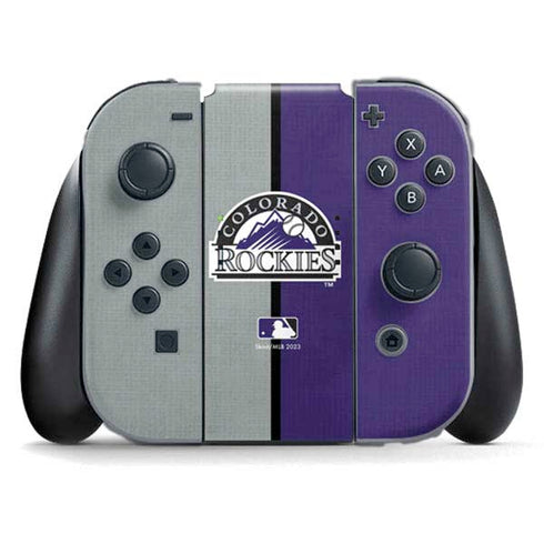MLB Colorado Rockies Split Nintendo Switch (2017-2021) Joy-Con Controller Skin